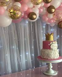 Babyparty Partyvideos Princess Birthday Party Decorations 1st Birthday Decorations Princess Birthday Party