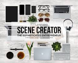 Mockup Scene Creator Entrepreneur Mockup Free Psd Scene Creator Free Psd Mockups Templates
