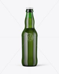 Download Green Glass Bottle Mockup In Bottle Mockups On Yellow Images Object Mockups PSD Mockup Templates