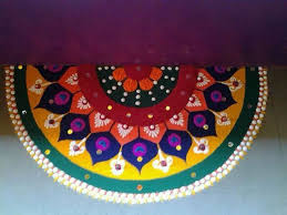 Semi Circle Rangoli Rangoli Designs Colorful Rangoli Designs Rangoli Designs Diwali