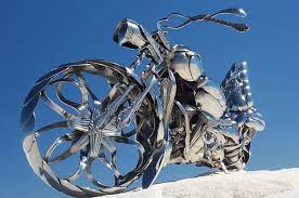 Spoons Of Anarchy Motorcycle Sculpture Spoon Art Sculpture