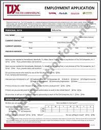 Tjx Application Form Pdf Job Application Form Printable Job Applications Employment Application
