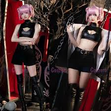 Nazuna Nanakusa Anime Cosplay Costume Set with Black Cloak Jacket Leather  Vest and Shorts from Dhgate Anime Costumes - price 68.08