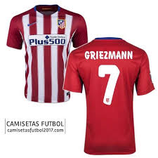 Shop men's atletico de madrid home jersey from football officially licensed fan store.hope you hava a good shopping experience. Comprar Camiseta Atletico De Madrid 2017 Camisetas De Futbol Baratas Griezmann Jersey Sports
