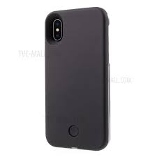 Illuminated Led Light Up Selfie Pc Back Case For Iphone X Ten 5 8 Inch Black Celare Shop