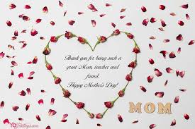 Make sure to only cut on the dotted lines so the heart stays attached together at the top! Heart Flowers Shaped Card For Mothers Day Cards