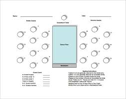 11 Table Seating Chart Templates Doc Pdf Excel Free