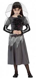 Questo originalissimo costume di halloween da sposo cadavere di marca guirca è composto da maglia bianca con giacca nera e cravatta beige attaccate, pantaloni neri gessati bianchi. Costume Da Sposa Cadavere Bambine Ref 6420 La Casa Di Carnevale