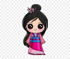 The more you practice, the better you get. Mulan Sticker Draw So Cute Clipart 2772396 Pikpng