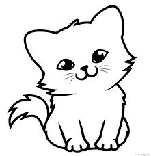 Coloriage adorable petit chaton à imprimer | Coloriage chat, Dessin chaton, Coloriage  chat à imprimer