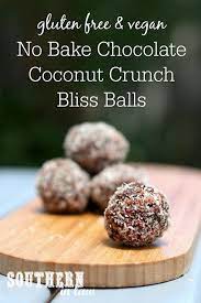 Recipe No Bake Chocolate Coconut Crunch Bliss Balls Dairy Free Snacks Dairy Free Smoothies Clean Eating Chocolate