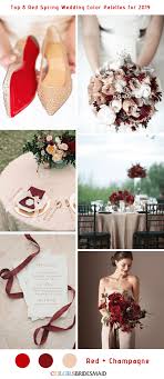 Red and white wedding cakes (1). Top 8 Red Spring Wedding Color Palettes For 2019 Colorsbridesmaid