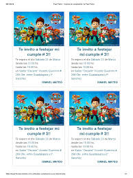 Encontrá paw patrol cumpleaños en mercadolibre.com.uy! Paw Patrol Tarjetas De Cumpleanos De Paw Patrol