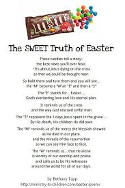 Easter Printable M M Poem Easter Poems Easter Story Easter Printables