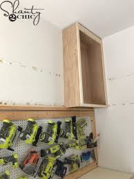 Video for how to make a upper cupboard using the kreg jig. Diy Cabinets For A Garage Workshop Or Craft Room Shanty 2 Chic
