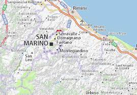 The biggest beach resort on the adriatic sea, rimini is a favored italian seaside holiday destination for italians themselves. Michelin Landkarte Montescudo Stadtplan Montescudo Viamichelin