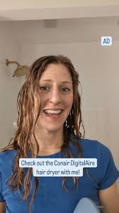 AD I've been loving the @conair DigitalAire hair dryer after many years of  debating which one to get. This model has it all: it's light, relatively  quiet, and dried my thick hair in just a few ...