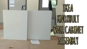 Wall cabinets can be flipped either way, so single door. Ikea Knoxhult Wall Cabinet 2 Doors Assembly Youtube