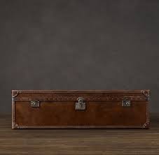 Custom drapes from calico corners add a hint of pattern, and an antique leather trunk provides extra storage. Mayfair Steamer Coffee Table Trunk Coffee Table Trunk Coffee Table Vintage Leather Trunk