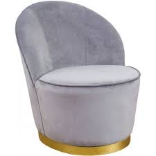 Elegant Grey Velvet Armless Barrel Chair Barrel Chair Comfy Leather Chair Comfy Chairs
