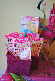 Birthday Party Goodie Bags Serenity Now Throw A Barbie Birthday Party At Home Barbie Birthday Party Barbie Birthday Barbie Theme Party