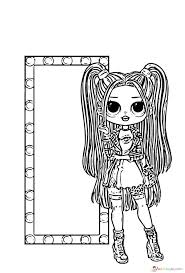 Lol omg lights coloring pages. Lol Omg Coloring Pages Free Printable New Popular Dolls