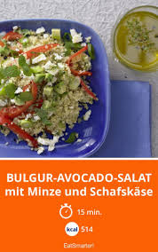 Bulgur Avocado Salat Rezept Avocado Salat Bulgur Rezepte