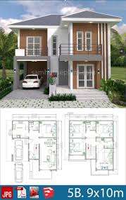Roomsketcher, floorplanner, homeplanner, roomstyler und roomle. 9x10m Design Hausplane House Design Plans Simple Mit Schlafzimmern House Plans Design 9x10m With 5 Model House Plan Simple House Design Home Design Plans