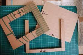 Cornice Fai Da Te Con Il Cartone Riciclato Il Tutorial Tutorial 8 Foto Cornice Fai Da Te Cornici Fai Da Te Album Portafoto Fai Da Te