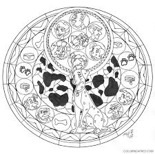 Coloring pages fall leaves coloring pages printable coloring. Disney Stained Glass Coloring Pages Dalmatians Coloring4free Coloring4free Com