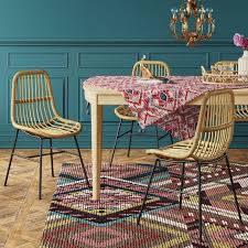 Linnet Rattan Dining Chair With Metal Legs Light Brown Opalhouse In 2020 Rattan Dining Chairs Brown Dining Chairs Metal Dining Chairs