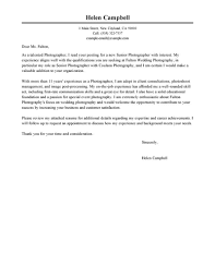 Best Senior Photographer Cover Letter Examples Livecareer