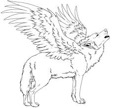 Wolves With Wings Coloring Pages Animal Coloring Pages Deer Coloring Pages Dolphin Coloring Pages