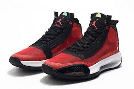Jordan Retro 1 High Og University Red Black White Nike Air Jordan 34 Xxxiv Pf 2020 University Red Black White Classic Basketball Shoes Men S In 2020 Air Jordans Black Basketball Shoes Red Basketball Shoes