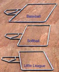 Make sure that the batter's boxes area and the home plate are as. Adjustable Batters Box Template T80802 Formerly T02500 Mar Co Clay
