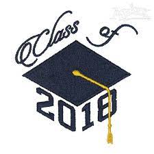 Class Of 2018 Graduation Cap Embroidery Design Cap Embroidery Design Embroidery Designs Graduation Cap Decoration