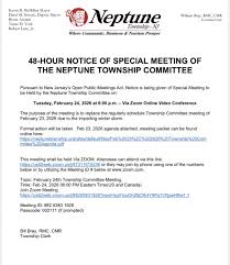 Public Notices | Neptune Township