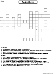 Asp already solved and are looking for the other crossword clues from daily puzzle? Ancient Egypt Crossword Puzzle Teaching Resources