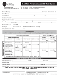 Backflow prevention test report form. Backflow Test Report Template Fill Online Printable Fillable Blank Pdffiller