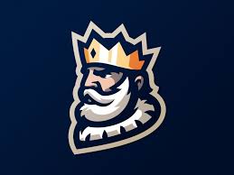 King Logo Sticker King Logo Illustration