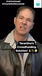 Tarantino’s not doing the movie critic, instead he’s going to the people  for his next project 💰🤔😁⁣, ⁣, Would you crowdfund a Tarantino⁣, Film?!⬅️  ⁣, ⁣, Full sketches