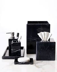 Black And White Marble Bathroom Set Waterworks Studio Luna Black Marble Vanity Accessories Matching Items Black Marble Bathroom Marble Bathroom Accessories Marble Bathroom