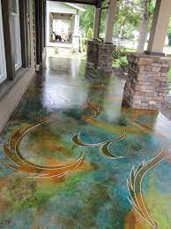Stained Concrete Stained Concrete Best Flooring Concrete Outdoor Kitchen
