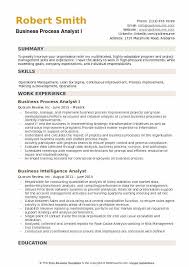 business process analyst resume samples