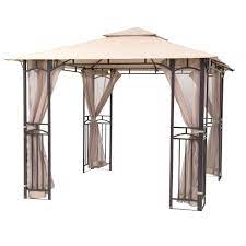 Sorara 10 X 10 Feet Gazebo Soft Top Cabana Fully Enclosed Garden Canopy With Mosquito Netting Garden Canopy Gazebo Gazebo Plans