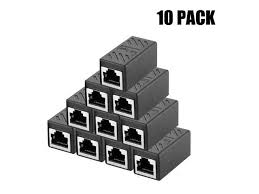 Over 100m the traffic will start to get errors and reduced speeds. Estone Rj45 Coupler Network Coupler Ethernet Connectors Hielded In Line Coupler For Cat7 Cat6 Cat5e Cat5 Ethernet Cable Extender Connector Female To Female Black 10 Pack Newegg Com