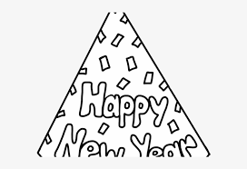 Then check out our selection of coloring pages. Happy New Year Clipart Hat Happy New Year 2019 Coloring Page Free Transparent Png Download Pngkey