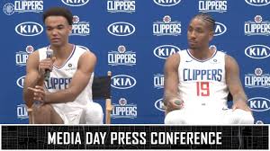 In addition to the authentic rodney mcgruder clippers jersey, our nba shop offers gear like rodney mcgruder name and number tees featuring iconic la clippers logos and colors. Jerome Robinson Rodney Mcgruder Media Day Press Conference La Clippers Youtube