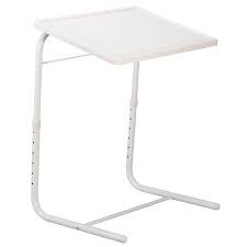 Easycomforts Adjustable Tray Table White Walmart Com Adjustable Desk Tray Table White Tray