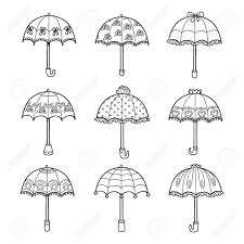 Maybe you would like to learn more about one of these? Vector Black And White Set Of Umbrellas Royalty Free Cliparts Vectors And Stock Illustration Image 59235611